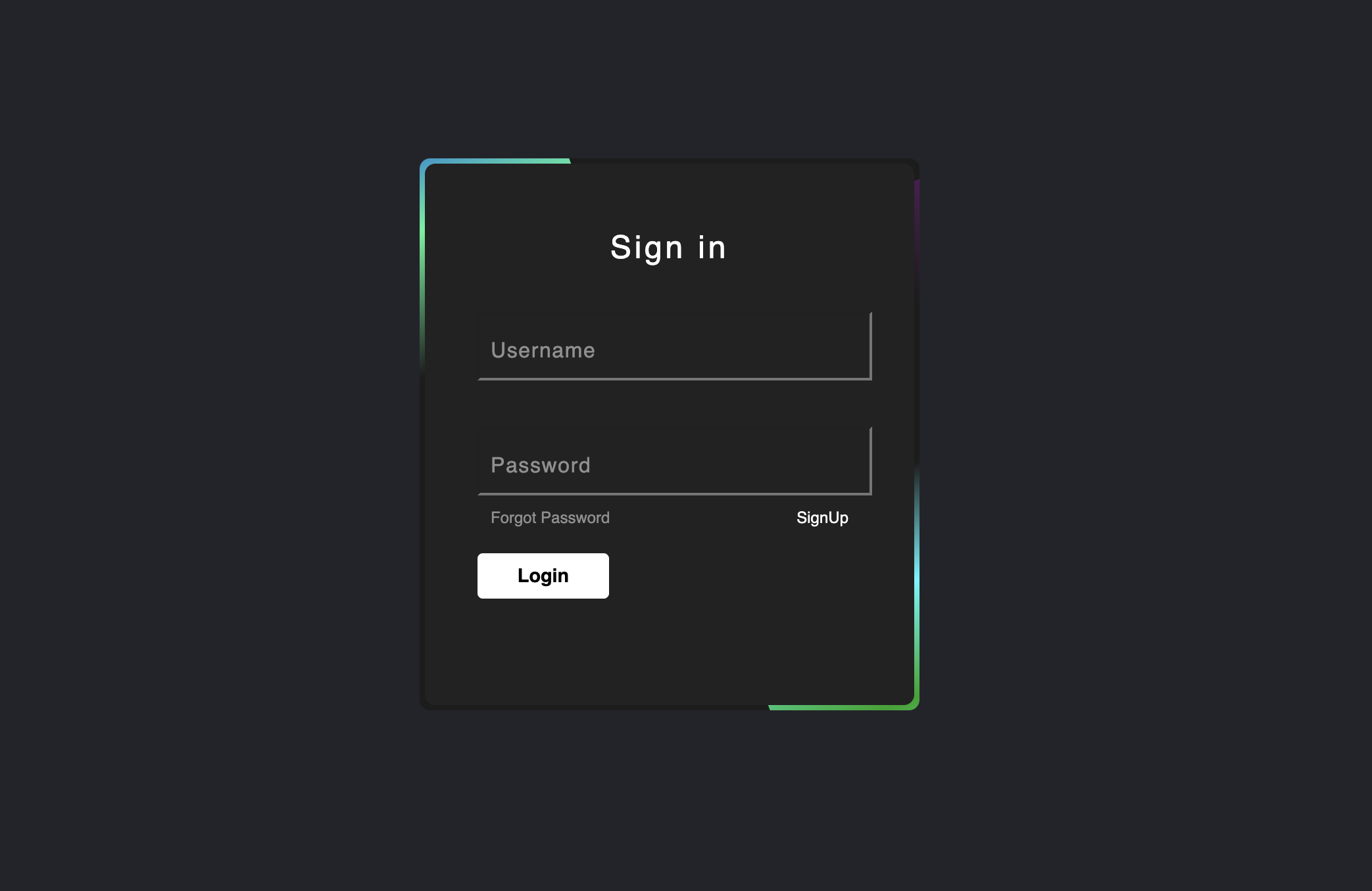Log In Form